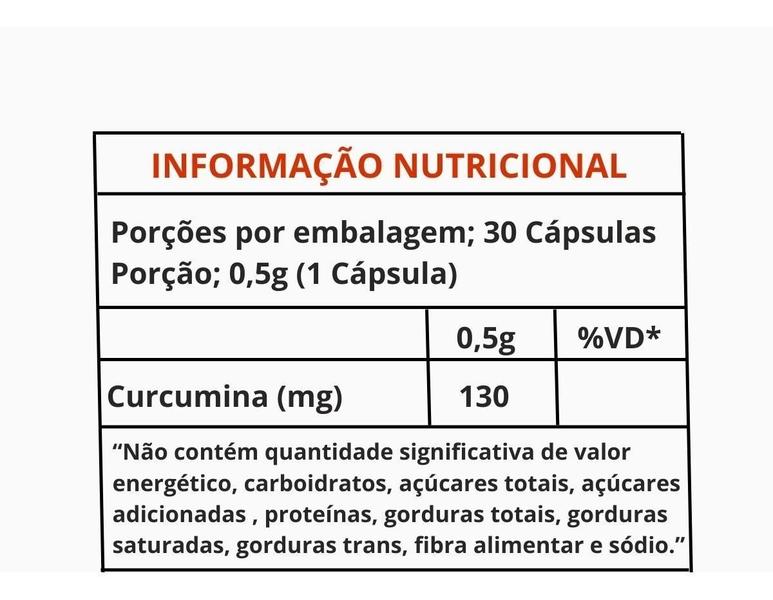 Imagem de Curcuma Longa Pura Açafrão-Da-Terra 100% Puro Curcuma 30Cp