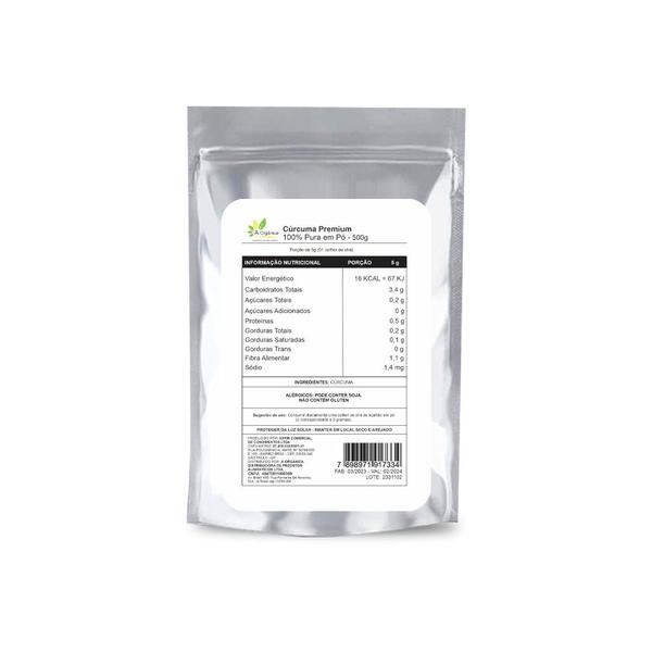 Curcuma Pura em Pó Premium 500G - À Orgânica Imagem de Curcuma Pura em Pó Premium 500G
