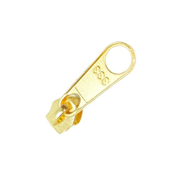 Imagem de Cursor Para Zíper Simples N 5/6 Dourado cataforético 10 Unid