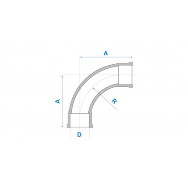 Imagem de Curva Soldável 25mm 90 Fortlev