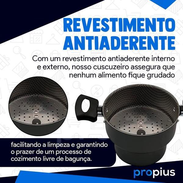 Imagem de Cuscuzeiro Enjoy Revestimento Andiaderente 14Cm Individual