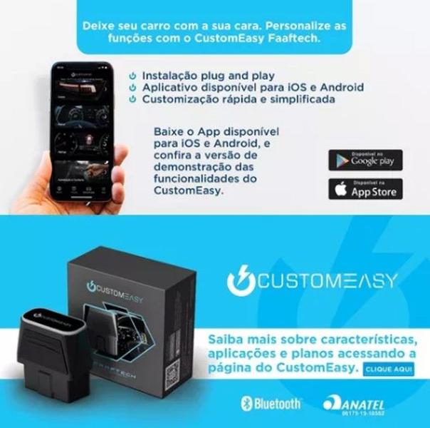 Imagem de Customeasy Dispositivo Obd-ii Customização Faaftech