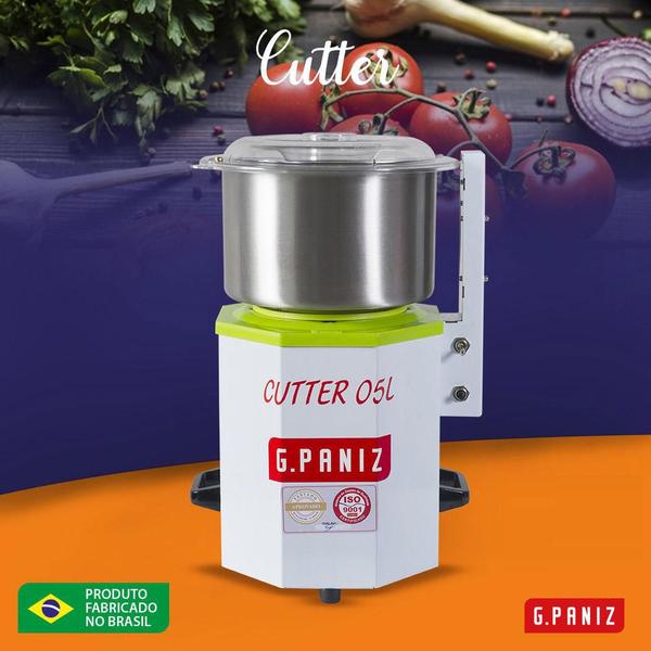 Imagem de Cutter Cortador e Processador de Alimentos Profissional 05 Litros Cutter-05 Branco 220V - GPaniz