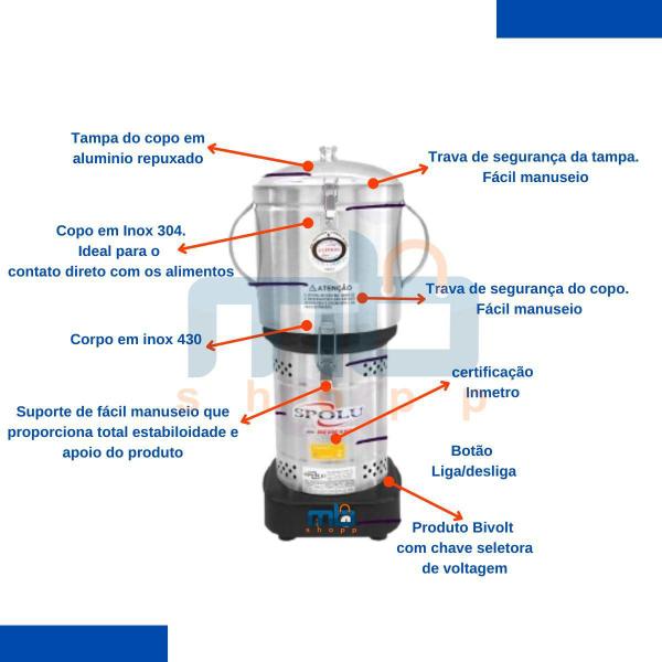 Imagem de Cutter Processador De Alimentos Industrial Inox 6 Lts 0,5 Cv