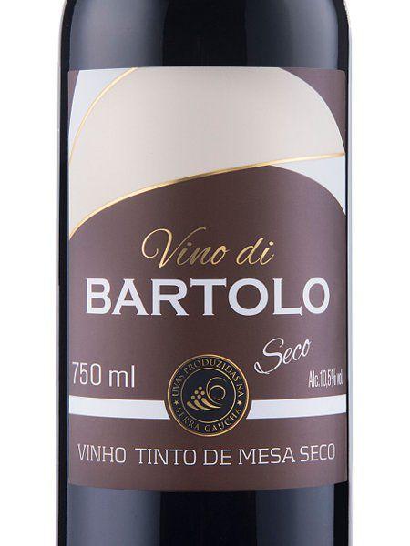 Imagem de CX 6 Garrafas Vinho Tinto Seco de Mesa Vino Di Bartolo Serra Gaúcha 750ml