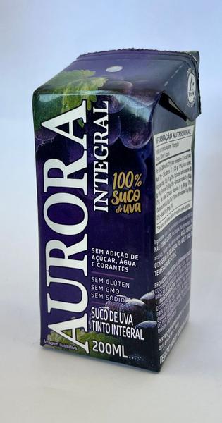 Imagem de CX 6 und Suco de Uva Natural Tinto Integral Tetra Pak Nacional 200 ml