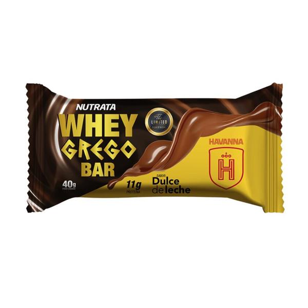 Imagem de Cx Barrinha Whey Grego Bar Chocolate Havanna c/12 - Nutrata