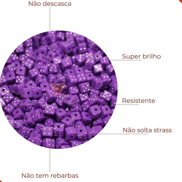 Imagem de Dado com strass 07mm em plastico com 500gr