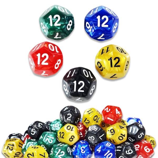 Dado D12 Marmorizado - RPG - T&G Imagem de Dado D12 Marmorizado - RPG