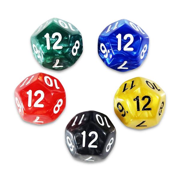 Dado D12 Marmorizado - RPG - T&G Imagem de Dado D12 Marmorizado - RPG