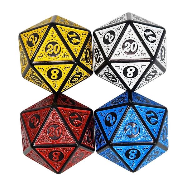 Dado D20 Runas Alto Relevo - RPG - T&G Imagem de Dado D20 Runas Alto Relevo - RPG