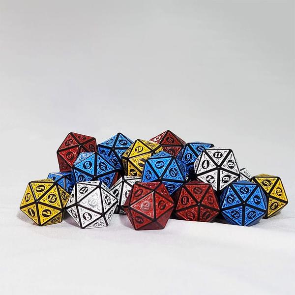 Dado D20 Runas Alto Relevo - RPG - T&G Imagem de Dado D20 Runas Alto Relevo - RPG