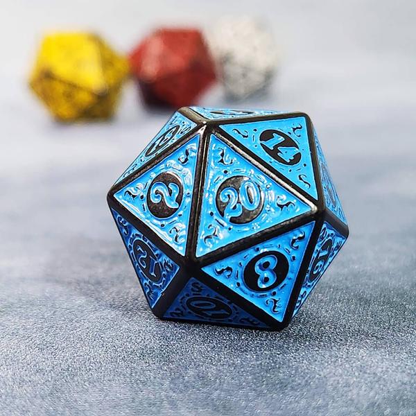 Imagem de Dado D20 Runas Alto Relevo - RPG