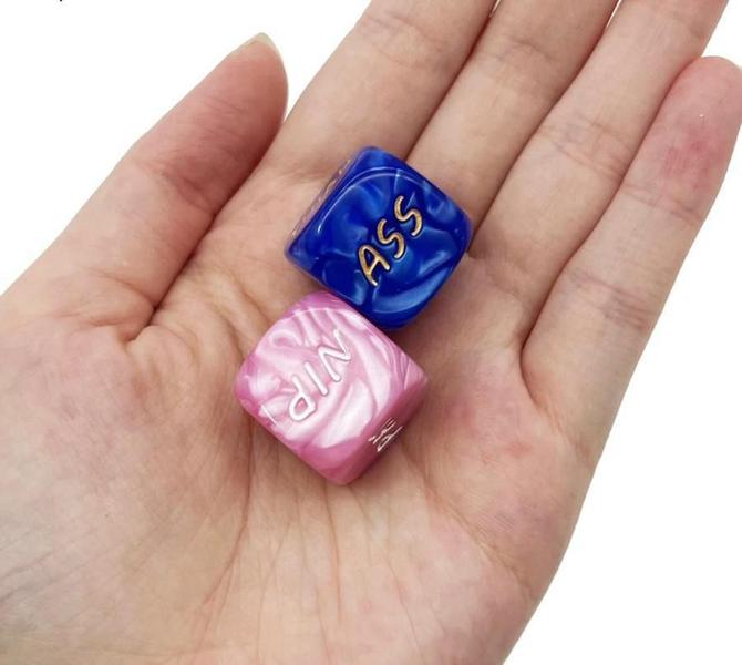 Imagem de Dados Adultos Jogo Para Casais Posições Sexuais Rosa E Azul