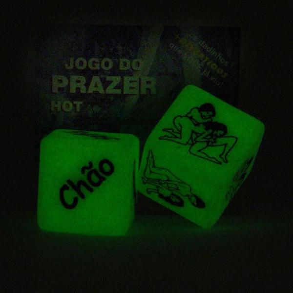 Dados Do Prazer Jogo para Casal Fluorescente Duplo Brilha no Escuro Acessórios para Bem estar