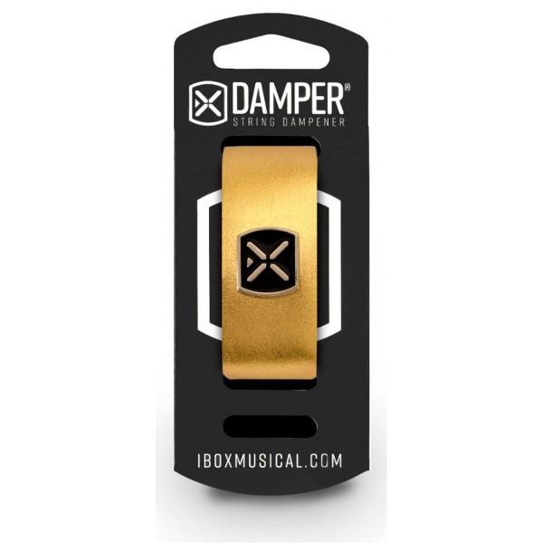 Imagem de Damper Em Couro Legitimo E Tag Em Metal Dourado Metalico Dmmd02