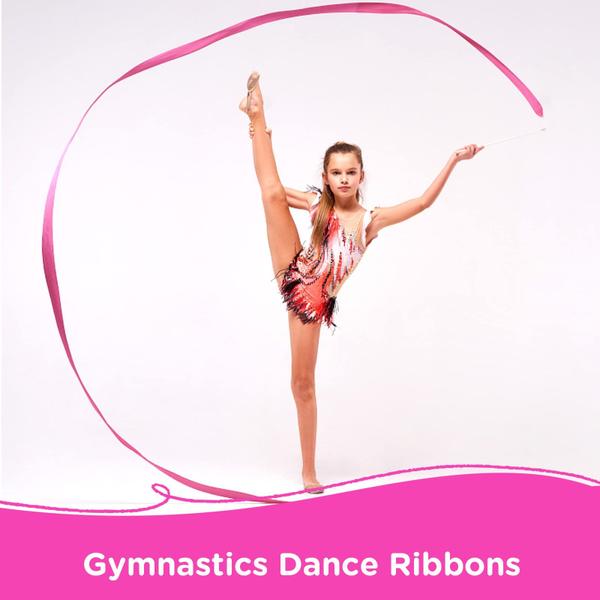 Imagem de Dance Wands Ribbon Streamers para ginástica infantil HiUnicorn