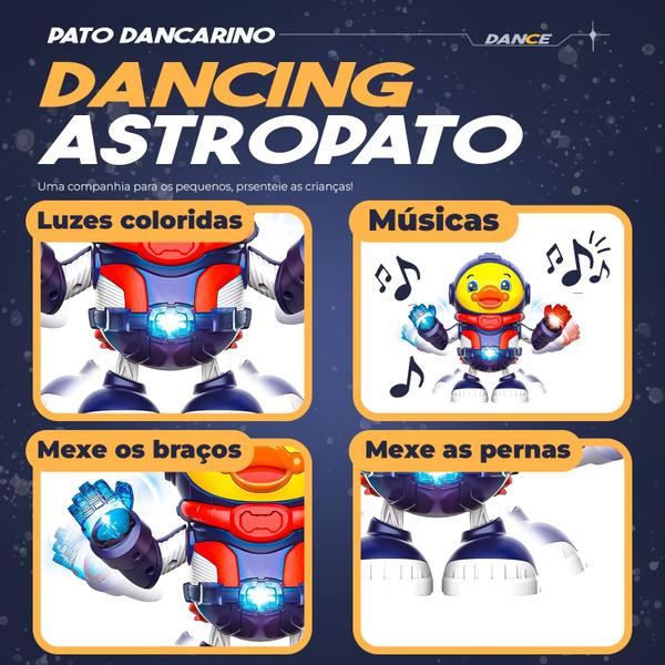 Imagem de Dancing Astropato Patinho Dançarino Musical Com Som E Luz - Dm Toys