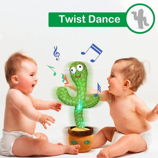 Imagem de Dancing Cactus Toy Pbooo imitando e falando cantando com 120 músicas