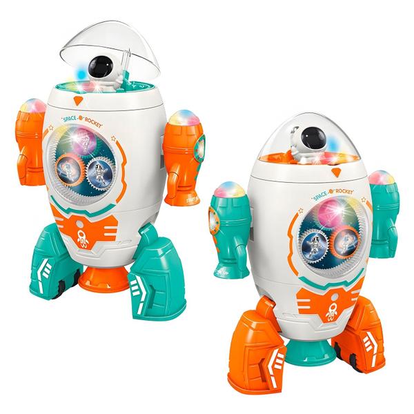 Imagem de Dancing Foguete Space Astronauta Dançarino Musical Infantil Com Sons Luzes E Movimento Dm Toys