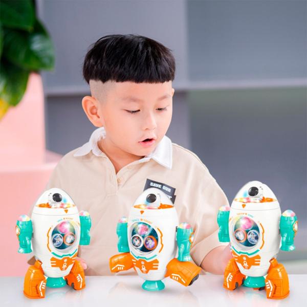 Imagem de Dancing Foguete Space Astronauta Dançarino Musical Infantil Com Sons Luzes E Movimento Dm Toys