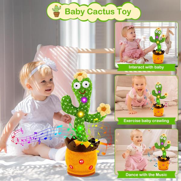 Imagem de Dancing Talking Cactus Toy Ayeboovi com 120 músicas para crianças