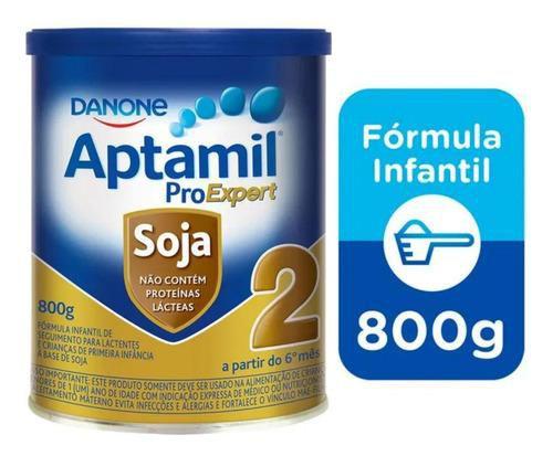 Danone Aptamil Soja 2 Proexpert Fórmula Infantil Em Pó 800gr + 6 Meses Imagem de Danone Aptamil Soja 2 Proexpert Fórmula Infantil Em Pó 800gr + 6 Meses