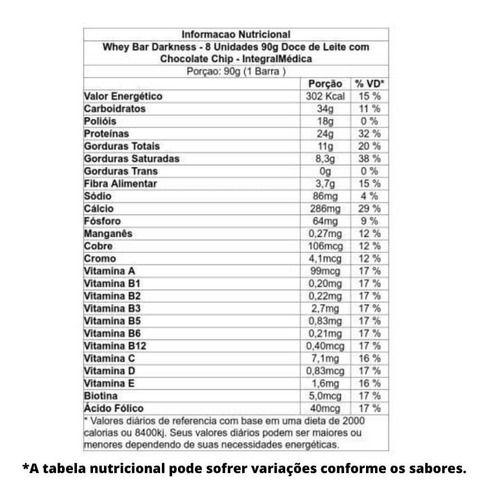 Imagem de Dark Bar - Barra de Proteína (Caixa c/ 8un de 90g) Integralmedica