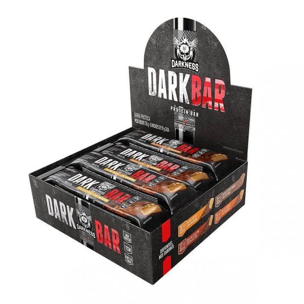 Dark Bar Caixa 8 unidades (720g) - Sabor Peanut Butter c/ amendoim - Darkness Imagem de Dark Bar Caixa 8 unidades (720g) - Sabor Peanut Butter c/ amendoim