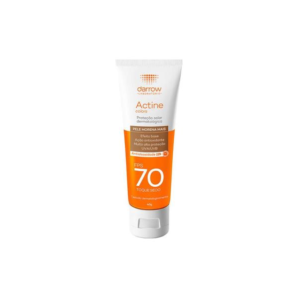 Darrow Actine Colors Protetor Solar Facial FPS70 Pele Morena Mais 40g Darrow Actine Colors Protetor Solar Facial FPS70 Pele Morena Mais 40g
