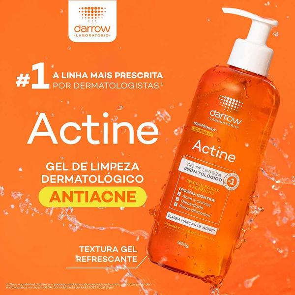Darrow Actine Kit Gel de Limpeza Facial Vitamina C 140g + 40g