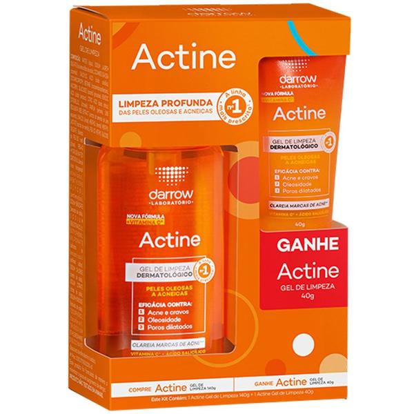 Darrow Actine Kit Gel de Limpeza Facial Vitamina C 140g + 40g Darrow Actine Kit Gel de Limpeza Facial Vitamina C 140g + 40g