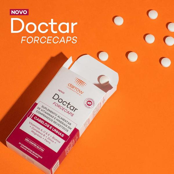 Imagem de Darrow Doctar Forcecaps Suplemento Alimentar para Cabelos e Unhas 90 Comprimidos 