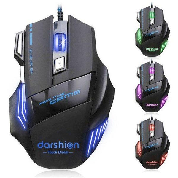 Imagem de Darshion S8 Optical Backlit Wired Gaming Mouse 7 Botão Led