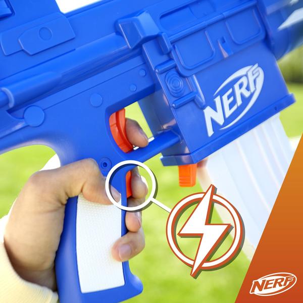 Imagem de Dart Blaster Nerf Fortnite Blue Shock com clipe de 10 dardos e dardos