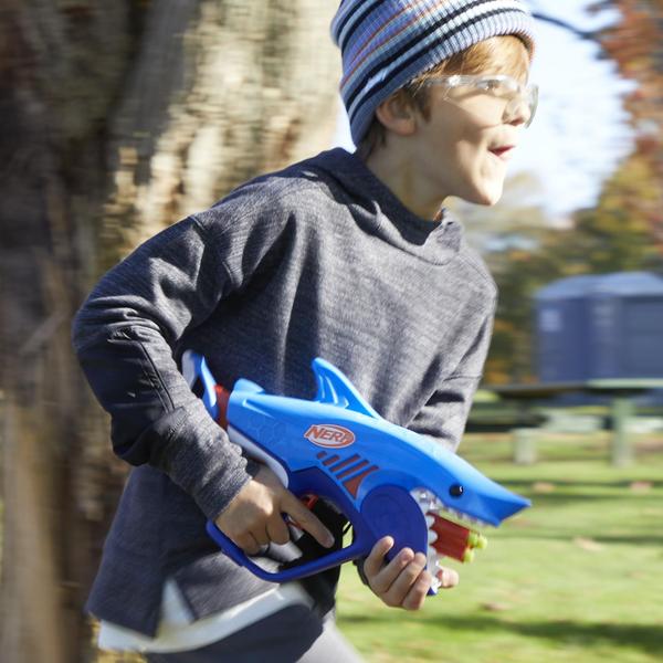 Imagem de Dart Blaster Nerf Junior Wild Sharkfire com 8 dardos Nerf Elite