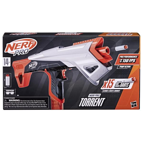 Imagem de Dart Blaster Nerf Pro Torrent com 15 dardos e óculos para adolescentes