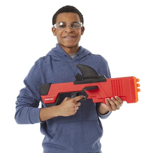 Imagem de Dart Blaster Nerf Roblox MM2 Shark Seeker com 3 mega dardos