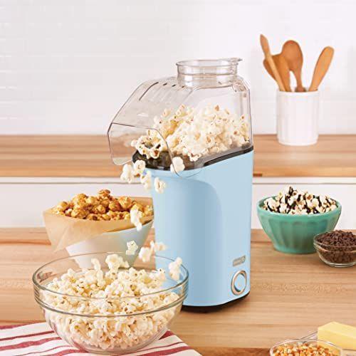 Imagem de DASH Hot Air Popcorn Popper Maker com Copo de Medição para Porção Popping Grãos de Milho + Manteiga Derretida, 16 Copos - Dream Blue