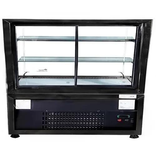 Imagem de DBR1.40 - Vitrine Refrigerada para bolos e doces 1,40m Preta - 127V - Omega - Comercial