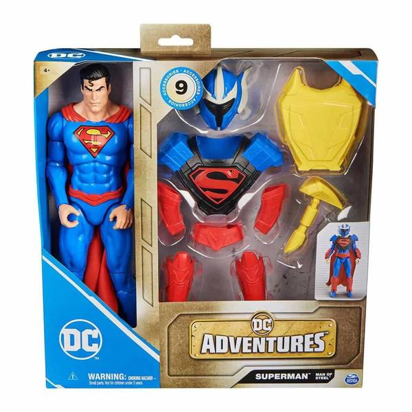 Imagem de Dc Boneco Superman Homem De Aço 30Cm E Armadura 3385 - Sunny