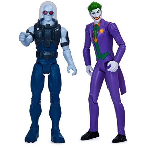 Imagem de DC Comics, Batman e Robin vs. Coringa e Mr. Freeze, figuras de ação de 12 polegadas, brinquedos infantis para meninos e meninas de 3 anos ou mais