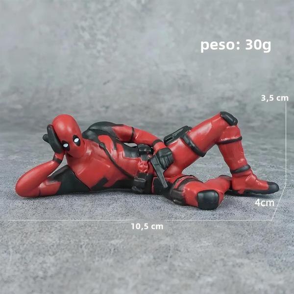 Imagem de Deadpool - Figura Colecionável 8cm - Decoração Engraçada para Mesa de Escritório