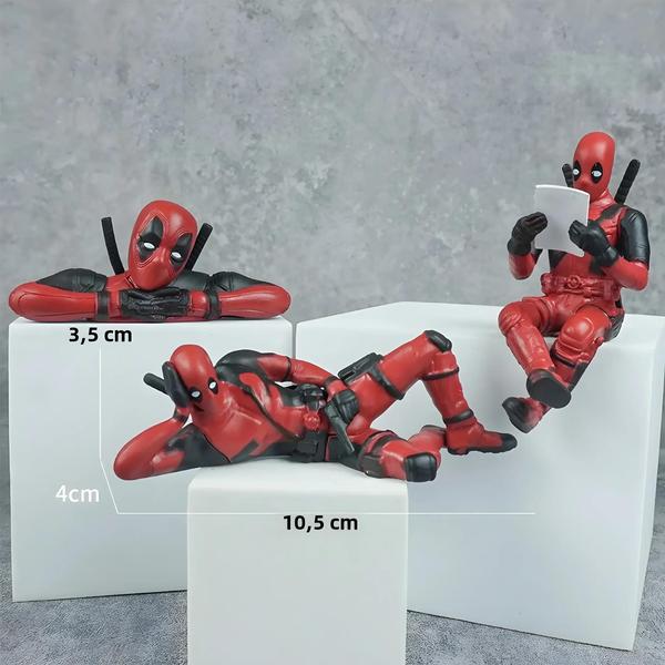 Imagem de Deadpool - Figura Colecionável 8cm - Decoração Engraçada para Mesa de Escritório