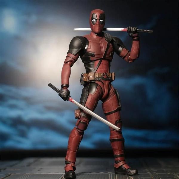 Imagem de Deadpool Wolverine Shfiguarts Figura De Ação Conjunta Móvel Novos Mutantes Brinquedo De Quadrinhos