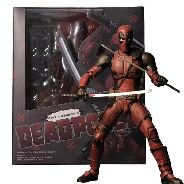 Imagem de Deadpool Wolverine Shfiguarts Figura De Ação Conjunta Móvel Novos Mutantes Brinquedo De Quadrinhos