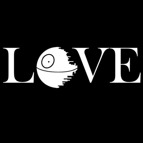 Imagem de Decalque Creative Concept Ideas Death Star Love Star Wars Vinyl