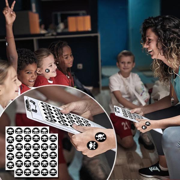 Imagem de Decalques de Caveira Leinuosen para Capacete - Futebol e Beisebol Infantil