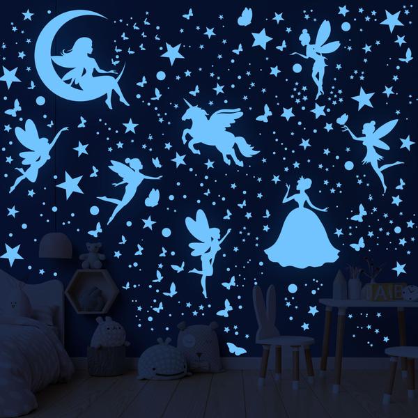 Imagem de Decalques de Parede Estrelas e Unicórnios Glow in The Dark - Humimdery