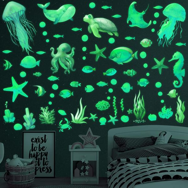 Imagem de Decalques de parede Sinekong Ocean Fish Glow in the Dark Under The Sea